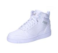 PUMA Mixte Enfant Rebound V6 Mid Jr, Puma White Cool Light Gray, 38 EU