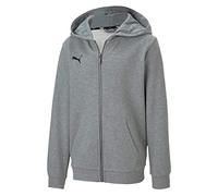 PUMA Mixte enfant Teamgoal 23 Casuals Hooded Jacket Jr Pull, Medium Gray Heather, 140 EU