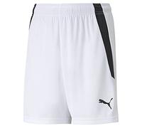 PUMA Mixte Enfant Teamliga Jr Short Décontracté, Puma Blanc- Puma Noir, 128 EU