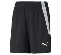 PUMA Mixte Enfant Teamliga Jr Short Décontracté, Puma Noir-puma Blanc, 128 EU