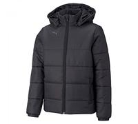 PUMA Mixte enfant Teamliga Padded Jacket Jr Sweater, Puma Noir-puma Blanc, 128 EU