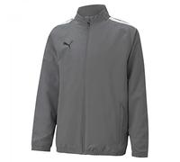 PUMA Mixte enfant Teamliga Sideline Jkt Jr veste, Blanc Nacré Fumé, 14 ans EU