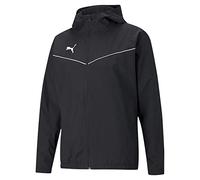 Puma Veste coupe-vent Teamrise mixte enfant toutes saisons Noir/Blanc Taille 140
