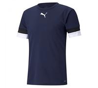 PUMA Mixte Enfant Teamrise Jersey Jr Shirt, Peacoat-puma Black-puma White, 152 EU