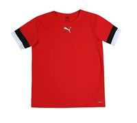 PUMA Mixte Enfant Teamrise Jersey Jr Shirt, Puma Rouge-puma Noir-puma Blanc, 128 EU