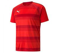 PUMA Mixte enfant Teamvision Jersey Jr Shirt, Puma Red-chili Pepper-puma White, 176 EU