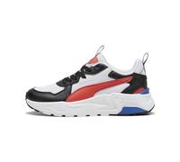PUMA Mixte Enfant Trinity Lite Jr, Puma White Active Red Puma Black, 38 EU