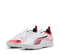 Puma Chaussures de football Ultra 5 Play TT Jr Mixte Enfant Blanc/Noir/Rouge – 38,5 EU