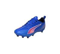 PUMA Mixte Enfant Ultra 6 Play FG/AG Jr Chaussure de Football, Heat Fire Noir/Rouge Brillant, 28 EU