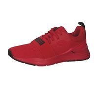 PUMA Mixte Enfant Wired Run Jr Flat-sheets, High Risk Red Puma Black, 38.5 EU
