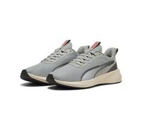 PUMA Mixte Flyer Lite 3 Chaussure de Course sur Route, Alpine Snow-Flat Light Gray Black-Glowing Red, 48 EU