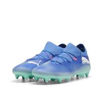 PUMA Mixte Future 7 Match MxSG Soccer Shoe, Bluemazing White-Electric Peppermint, 45 EU