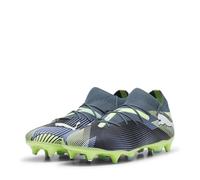 PUMA Mixte Future 7 Match MxSG Soccer Shoe, Gray Skies White-Fizzy Apple, 40 EU