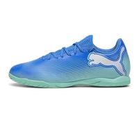 PUMA Mixte Future 7 Play IT Soccer Shoe, Hyperlink Blue-Mint White, 46.5 EU