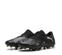 PUMA Mixte Future 8 Match Low FG/AG Chaussure de Football, Black Silver-Fluo Green, 42.5 EU