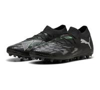 PUMA Mixte Future 8 Match MG Chaussure de Football, Black Silver-Fluo Green, 42 EU