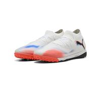 PUMA Mixte Future 8 Pro Cage Chaussure de Football, Blanche, Noire, Rouge éclatante, 42.5 EU