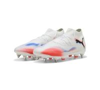 PUMA Mixte Future 8 Pro Mxsg Chaussure de Football, Blanche, Noire, Rouge éclatante, 44.5 EU