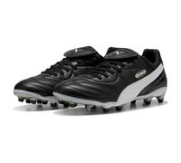 PUMA Mixte King Liga FG/AG Soccer Shoe, Black White Silver, 44 EU