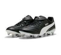 PUMA Mixte King Liga Mxsg Chaussure de Football, Black White Silver, 47 EU