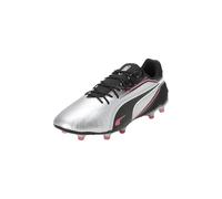 PUMA Mixte King Match FG/AG Chaussure de Football, Silver Black-Sun Struck White, 43 EU