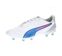 PUMA Mixte King Pro FG/AG Soccer Shoe, White-Bluemazing-Flat Light Gray, 47 EU