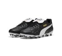 PUMA Mixte King Top FG/AG Soccer Shoe, Black White Gold, 40 EU