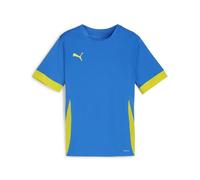 PUMA Mixte Match Teamgoal Jr Maillot De Football, Ignite Blue-puma Blanc-Jaune Plus Rapide, 152 EU