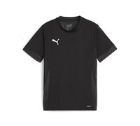 PUMA Mixte Match Teamgoal Jr Maillot De Football, Puma Noir-puma Blanc-Gris Foncé Plat, 152 EU