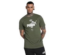 PUMA Mixte Power Graphic Tee T-Shirts, Olive Foncé, L EU