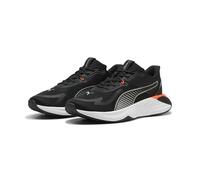 PUMA Mixte PWR Hybrid TR Chaussure athlétique Tout Sport, Black White Glow Red Gray Echo, 39 EU