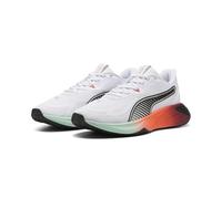 PUMA Mixte PWR Hybrid TR Chaussure athlétique Tout Sport, Blanc Brillant Rouge Rubis Scintillant Menthe Fondue, 43 EU