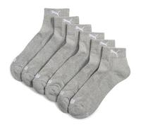 PUMA Mixte Quarter Cushioned Recycled Cotton Chaussettes, Mélange Gris Moyen, 39-42 EU