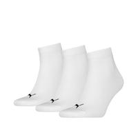 PUMA Mixte Quarter En Coton Recyclé Uni Chaussette, Blanc., 39-42 EU