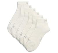 Puma Chaussettes Quarter en coton recyclé uni Crème 43-46 Lot de 3 Unisexe