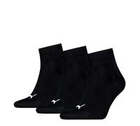 Puma Mixte Quarter en Coton Recyclé Uni Chaussette, Noir, 35-38 EU