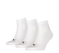 PUMA Mixte Quarter Plain Chaussettes, Bianco 1, 47-49