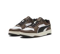 PUMA Mixte Rbd Break Low Basket, White Black Flat Bronze, 46 EU