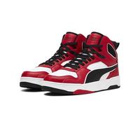 PUMA Mixte Rbd Break Mid Basket, White Black for All Time Red, 40.5 EU