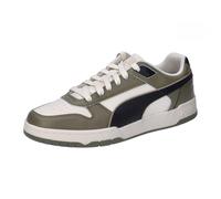 PUMA Unisex Adults RBD Game Low Sneaker, Alpine Snow-PUMA Black-PUMA Olive, 42.5 EU