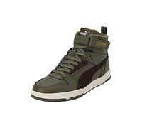 PUMA Mixte RBD Game WTR Basket, Deep Olive-Dark Chocolate Team Gold, 43 EU