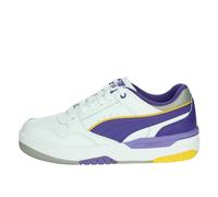 PUMA Mixte Rebound Retro Basket, White-Team Violet-Yellow Sizzle, 43 EU