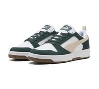 PUMA Mixte Rebound V6 Low SD Basket, Green Terrain Neige Alpine Blanc, 47 EU