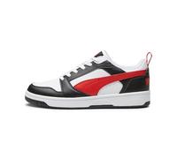 PUMA Mixte Rebound V6 Low Sneaker, White for All Time Red Black, 42.5 EU