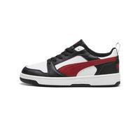 Puma Mixte Rebound v6 Low Sneaker, White-Intense Red Black, 45 EU