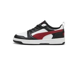 PUMA Mixte Rebound v6 Low Sneaker, White-Intense Red Black, 47 EU