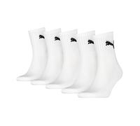 PUMA Lot de 5 paires de chaussettes unisexes, Blanc., 39-42