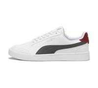 PUMA Mixte Shuffle Basket, White Shadow Gray Intense Red, 41 EU