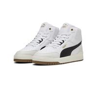 PUMA Mixte Shuffle Downtown Mid Basket, White Black Vapor Gray, 48.5 EU