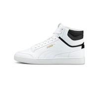 PUMA Mixte Shuffle Mid 1769797031, Puma White Puma White Puma Black Puma Team Gold, 38 EU